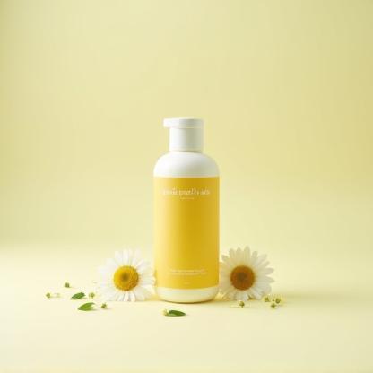 Chamomile body lotion bottle